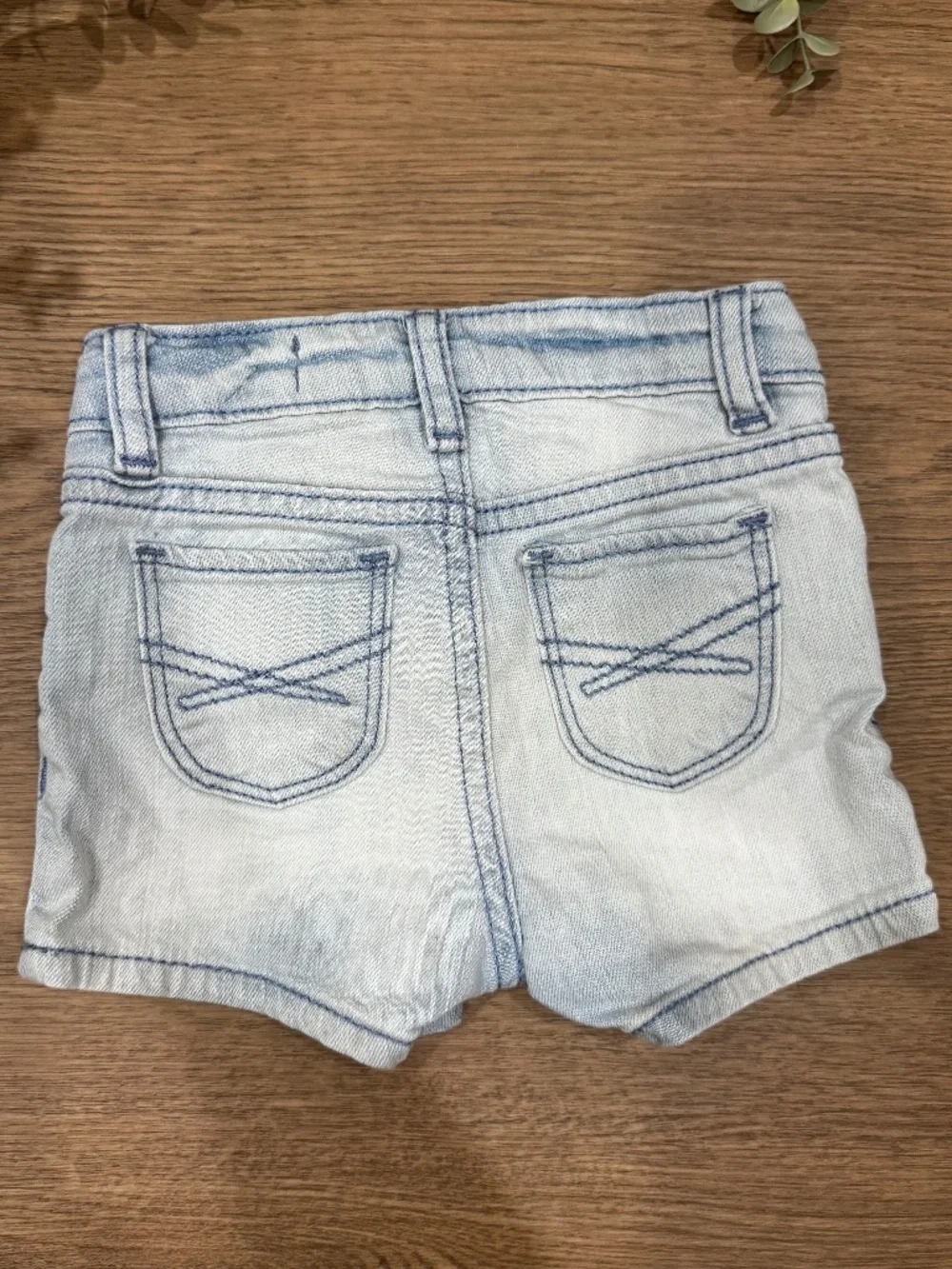 Baby Gap 1969 Girls 3Y Light Wash Denim Jean Shorts